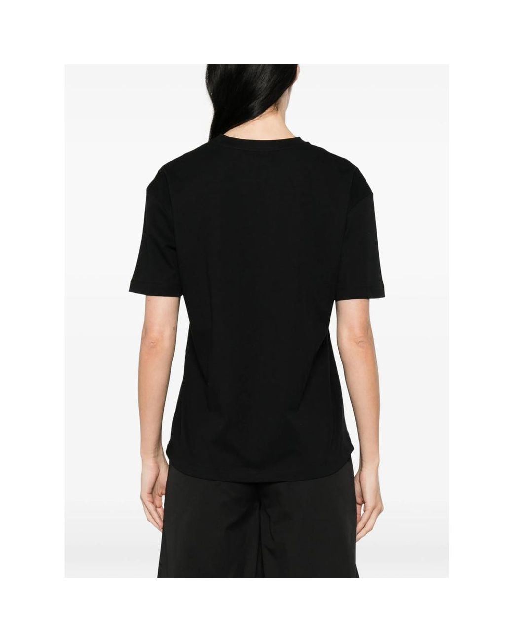 Mazzarelli Black Crew-Neck T-Shirt