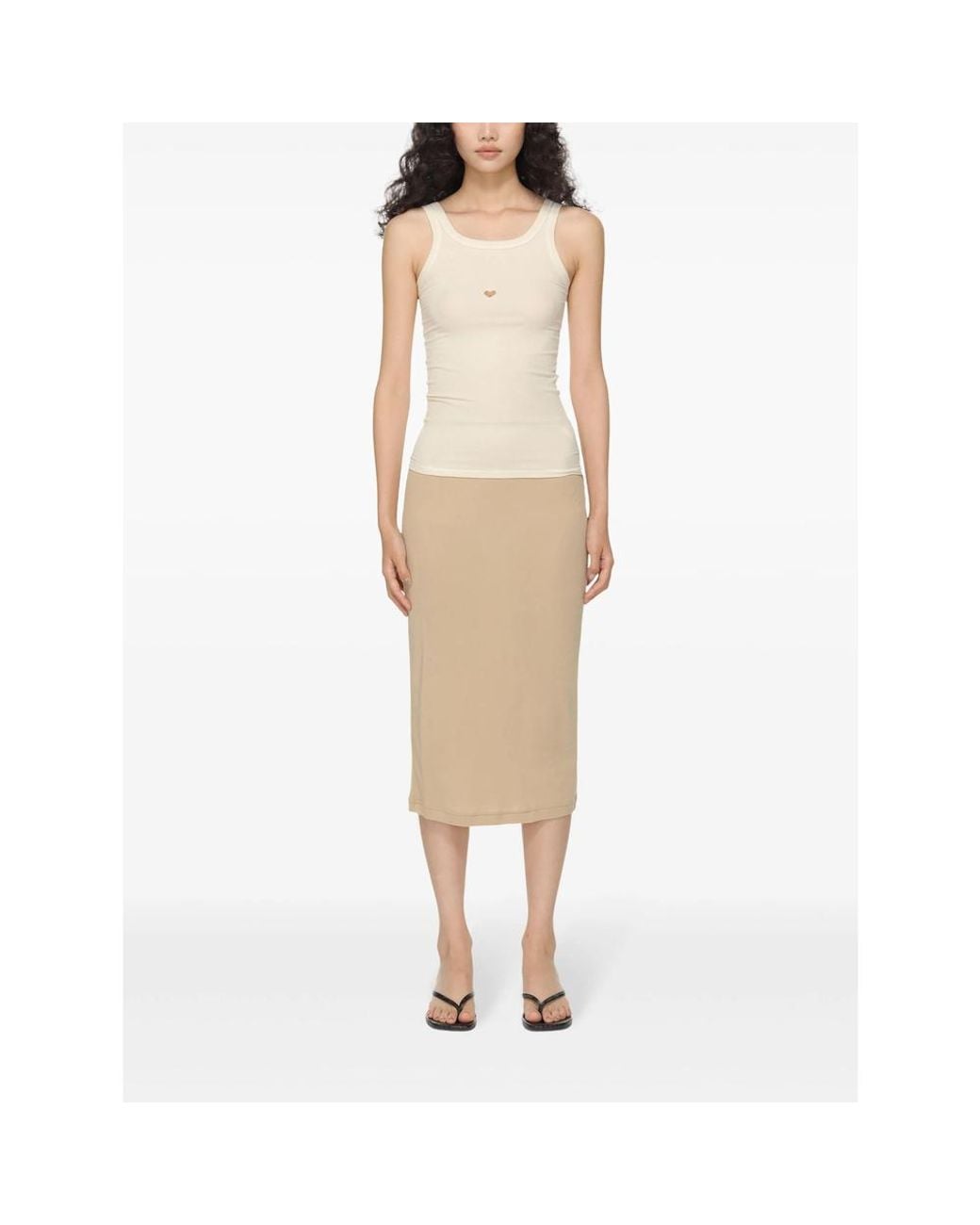Baserange Natural Cut-Out Tank Top