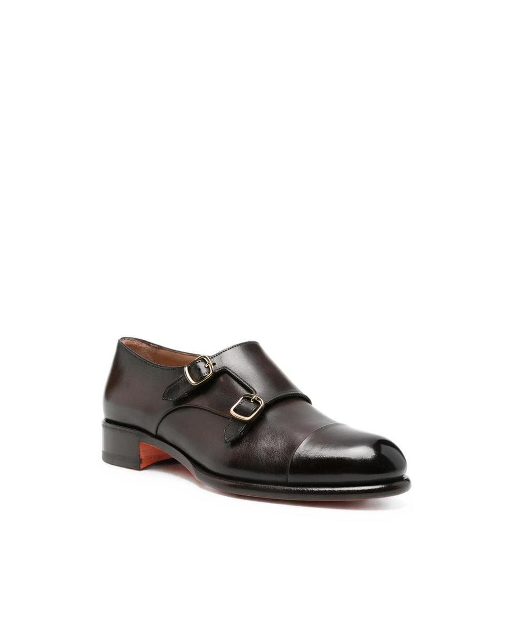 Santoni Black Derby & Oxford Shoes