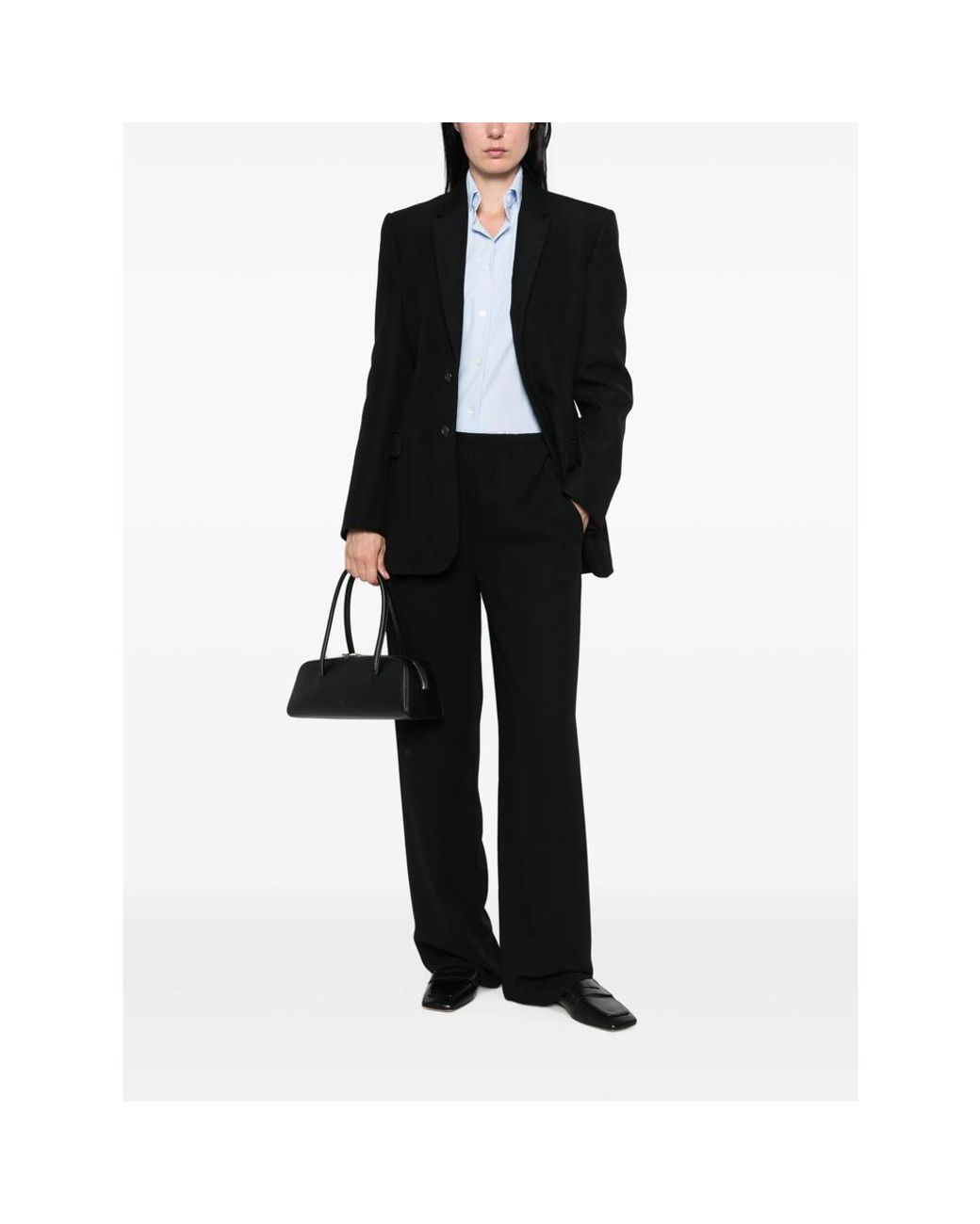 CAMICERIA MAZZARELLI Blue Long-Sleeve Button-Down Shirt