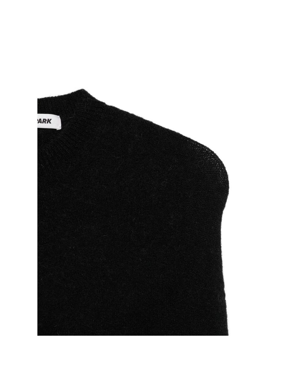 DARKPARK Black Fine-Knit Scarf