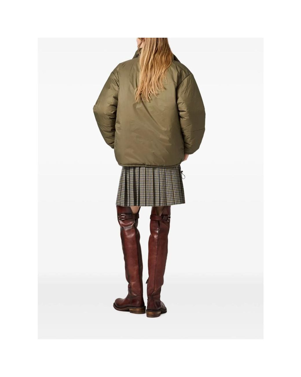 Miu Miu Green Medium-Weight Ripstop Down Jacket