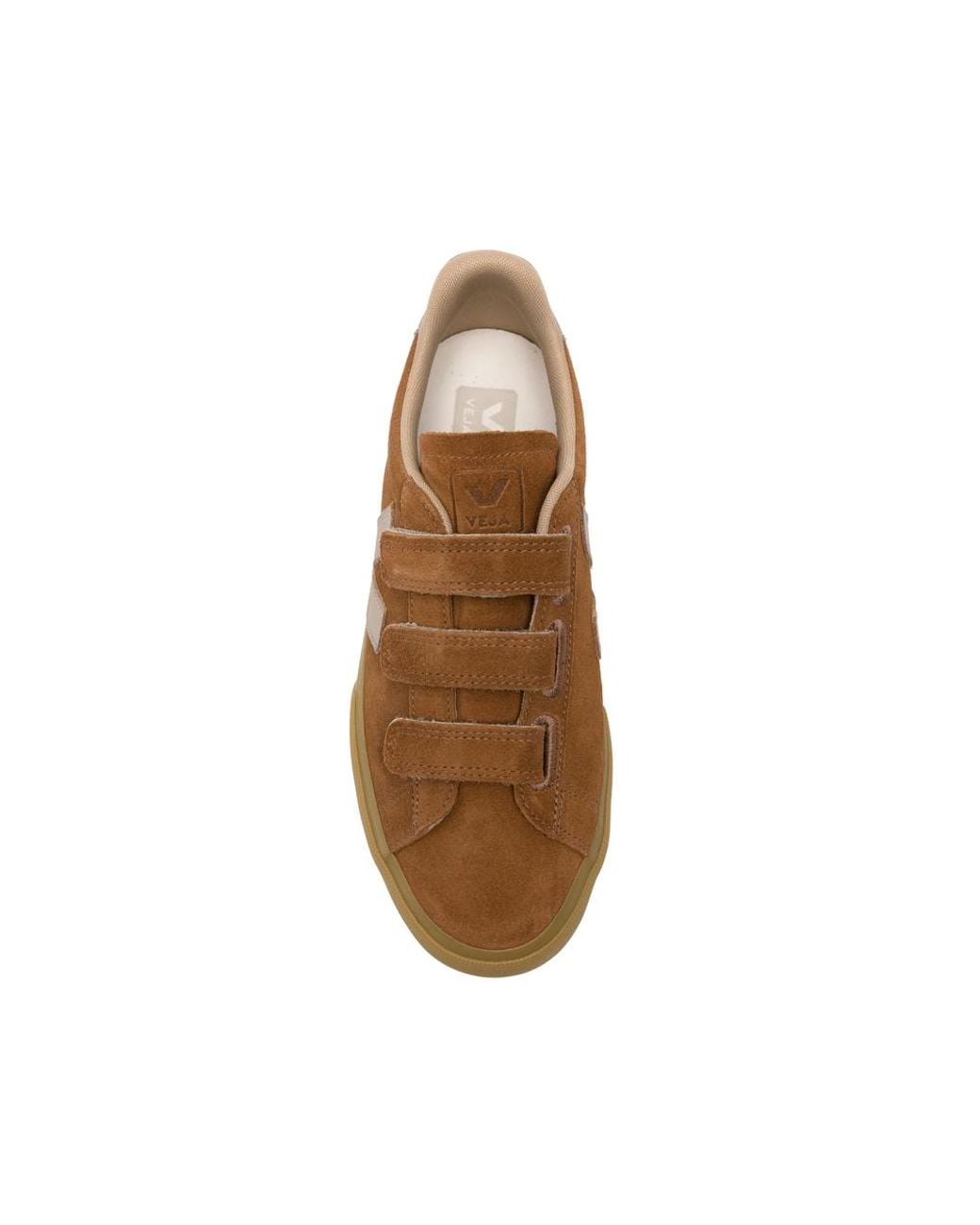 Veja Brown Touch-Strap Sneakers for men