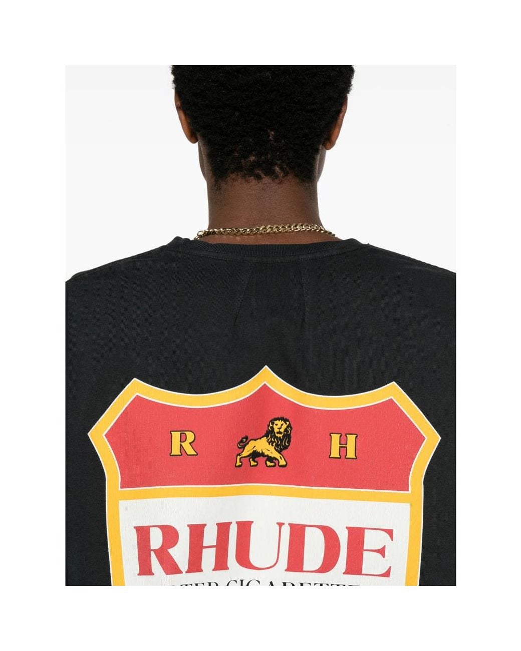 Rhude Black T-Shirts & Vests for men