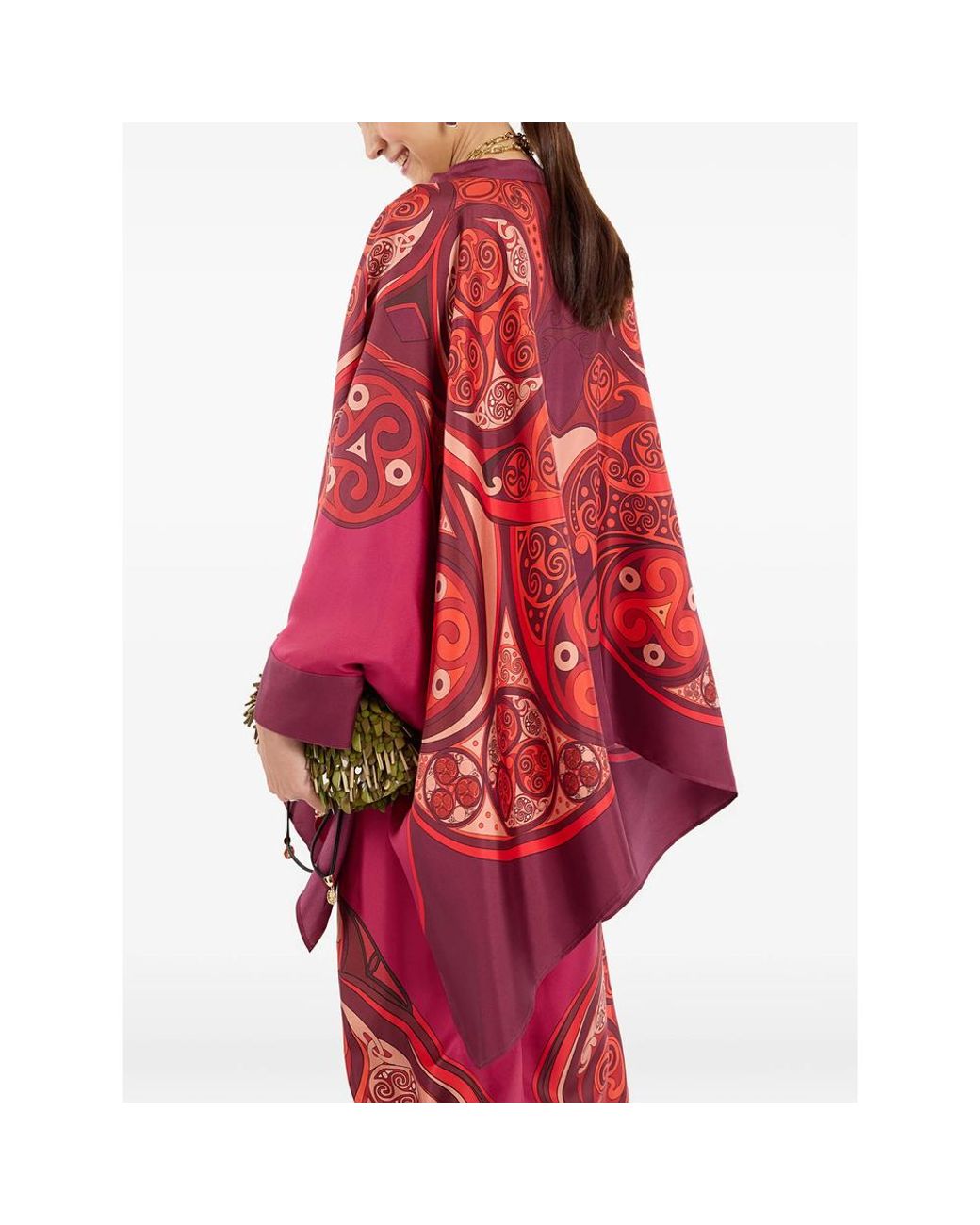LaDoubleJ Red Foulard Silk Shirt
