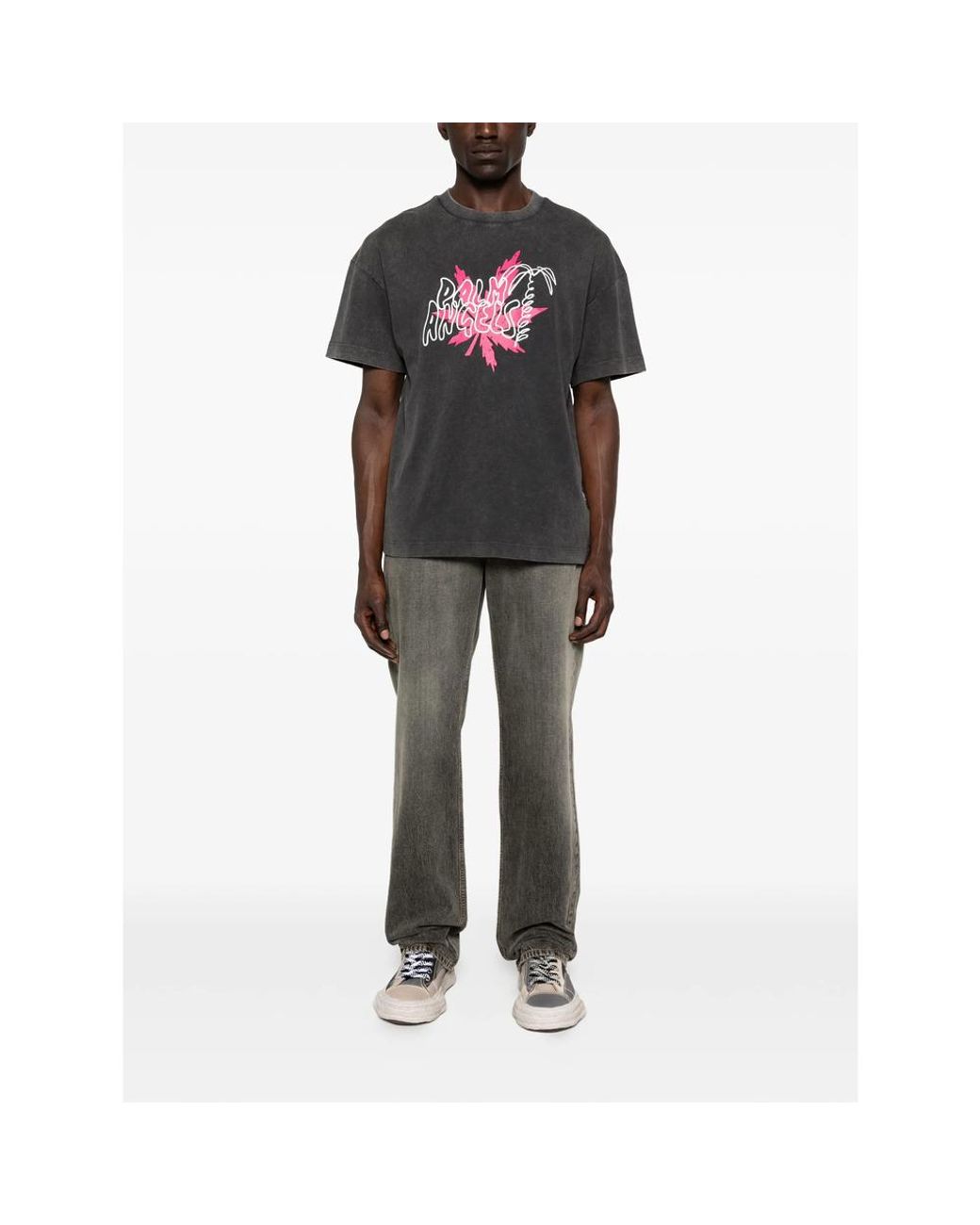 Palm Angels Gray T-Shirts & Vests for men