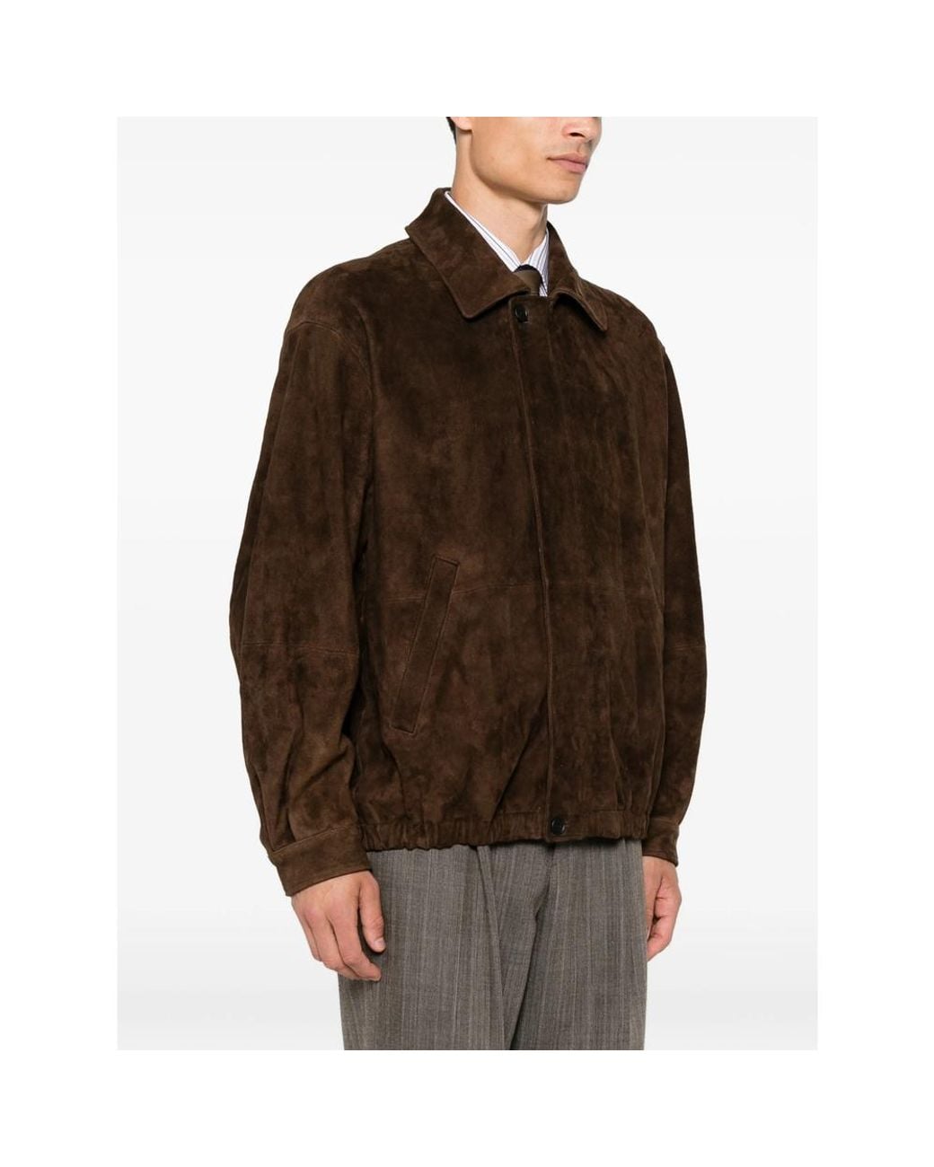 Ssstein Brown Suede Jacket for men