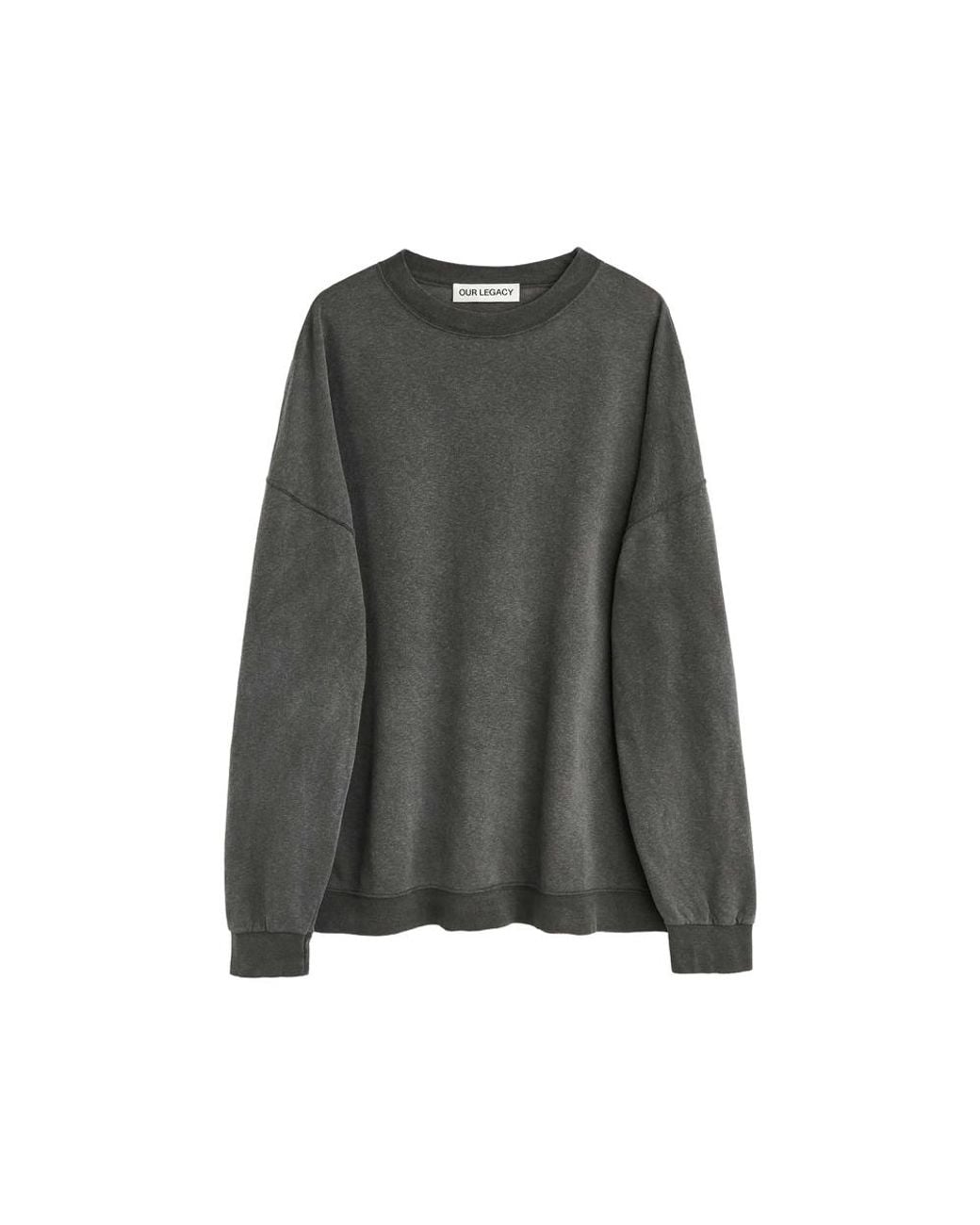 Our Legacy Gray Slack Oversized Sweatshirt for men