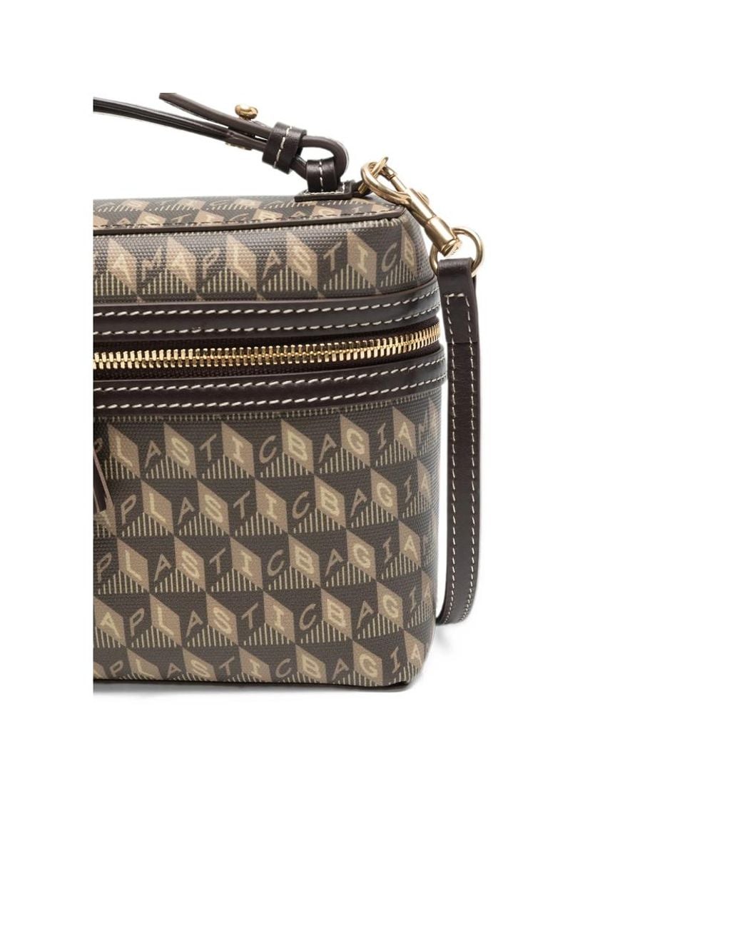Anya Hindmarch Brown I Am A Plastic Bag Monogram-Print Tote Bag