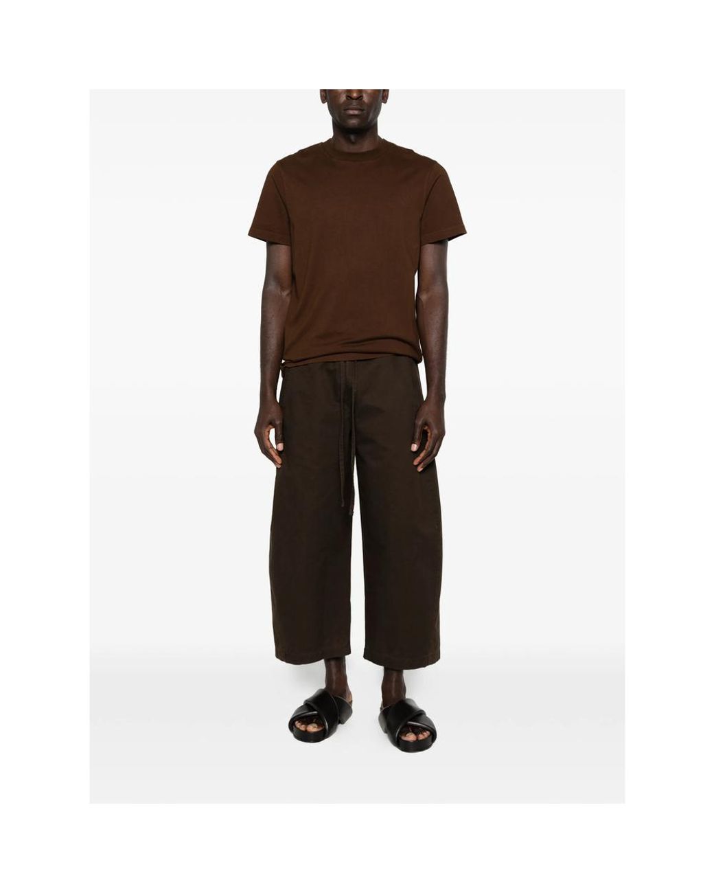 Entire studios Brown Crew-Neck T-Shirt for men