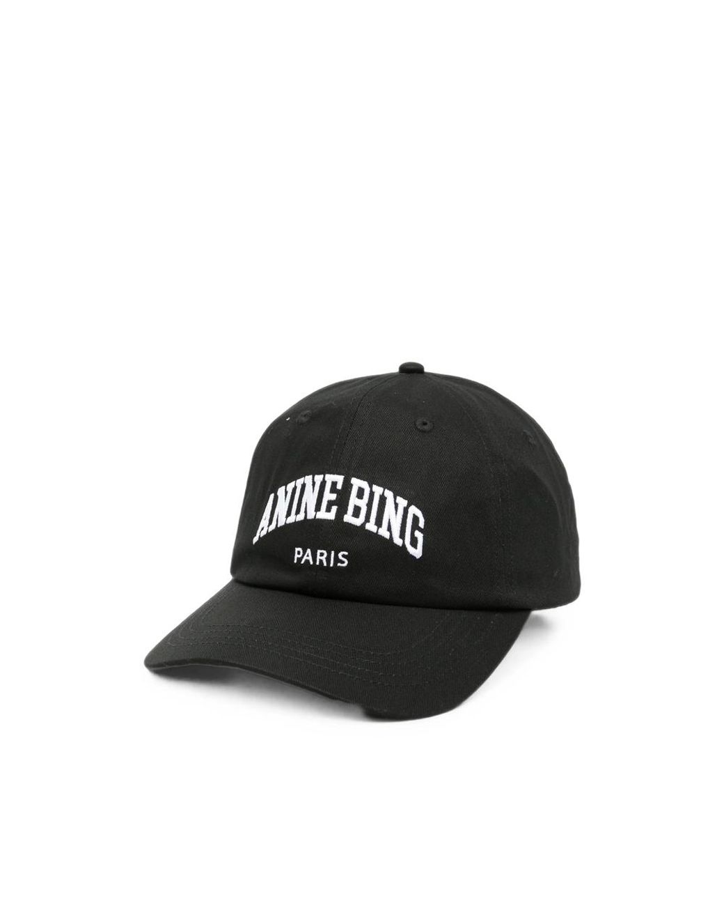 Anine Bing Black Jeremy Baseball Cap Paris