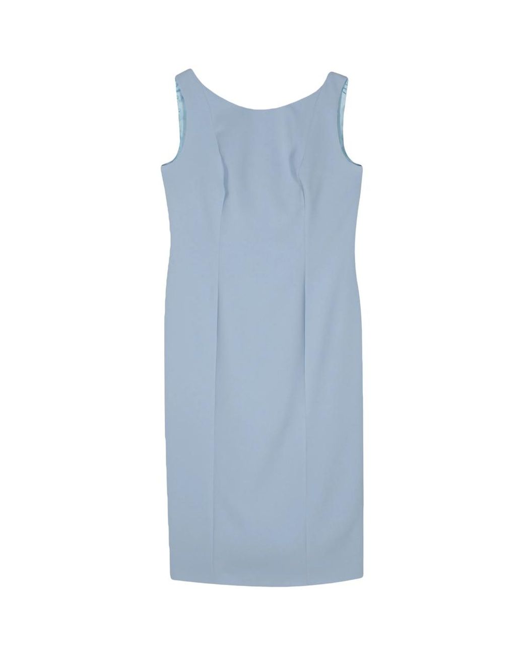 Fely Campo Blue Bow-Detailed Midi Dress