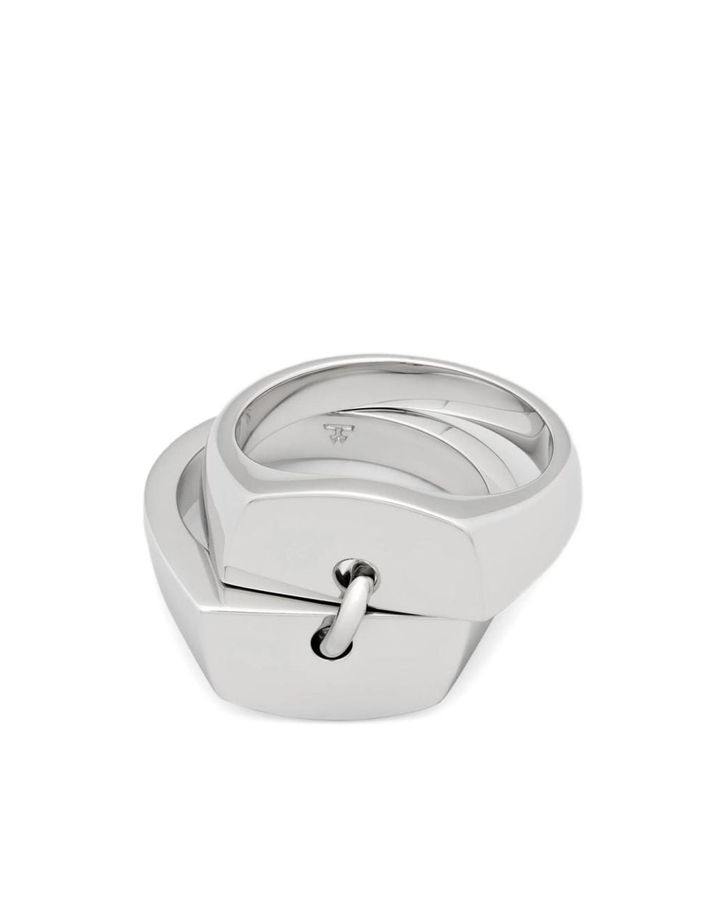 Tom Wood Metallic Juci Interlocking Ring for men