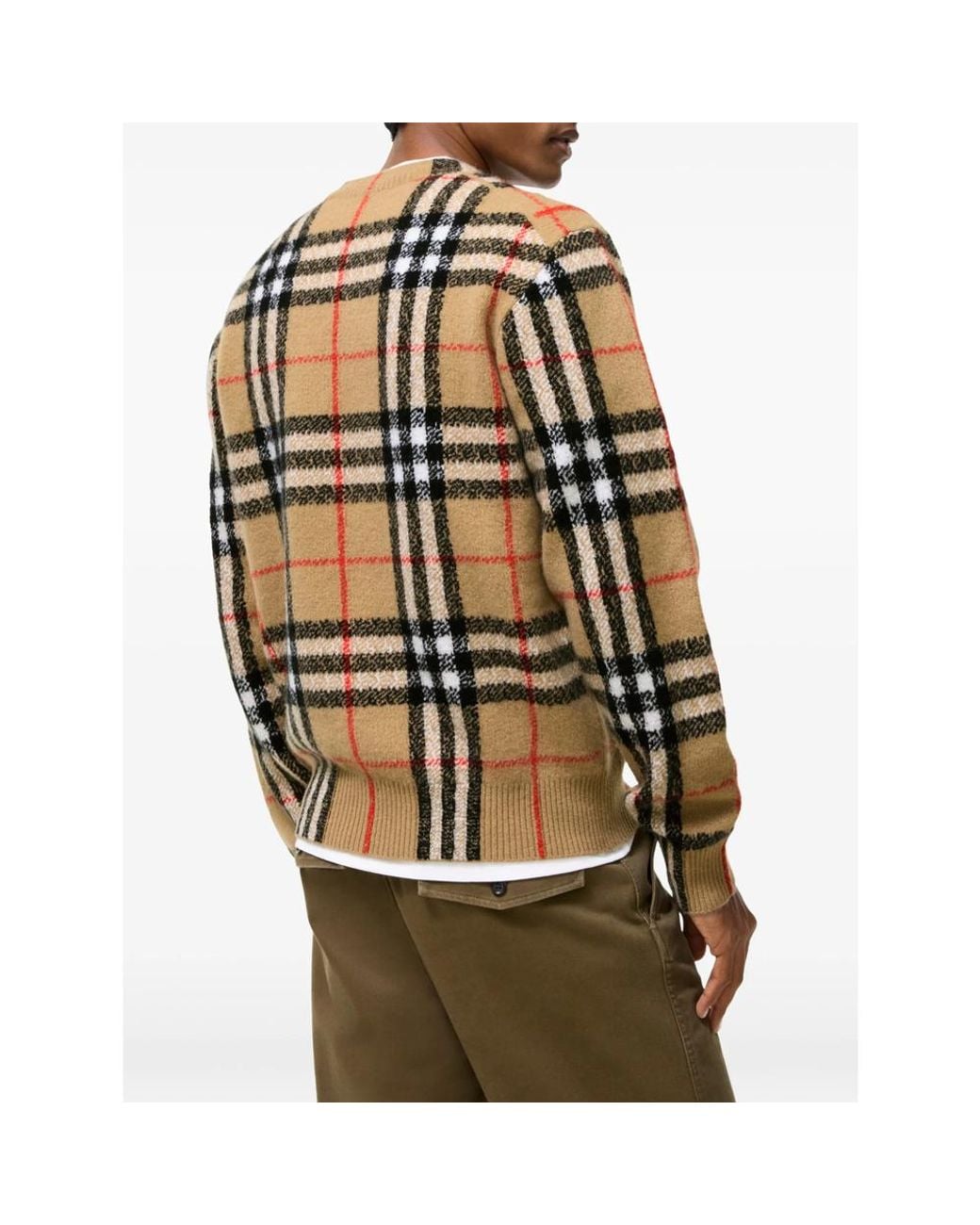 Burberry Natural Check Cashmere Sweater for men