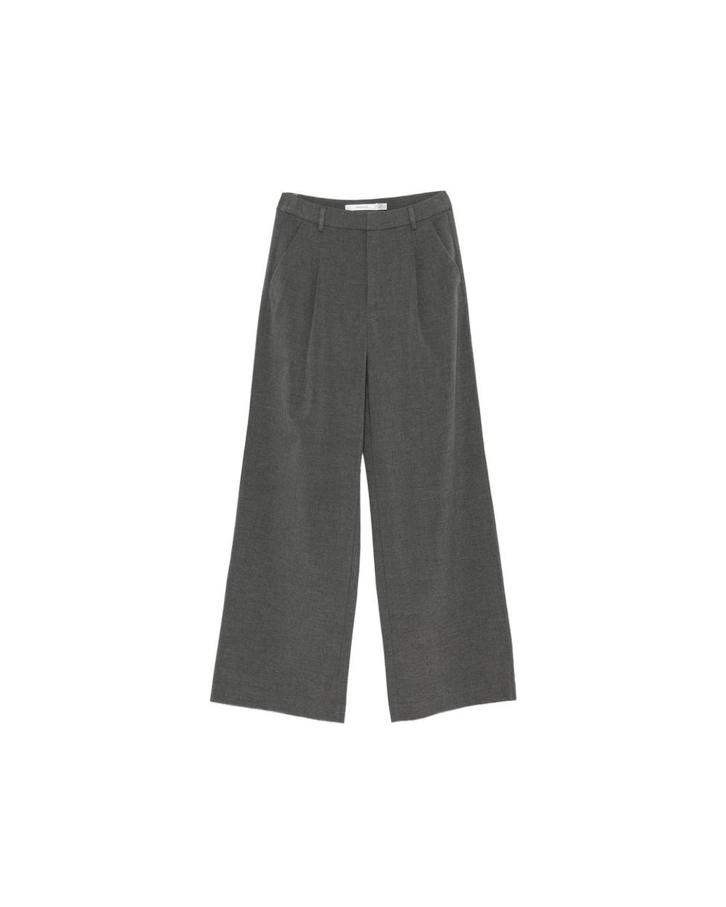 Gestuz Gray Paula Belt-Loops Trousers
