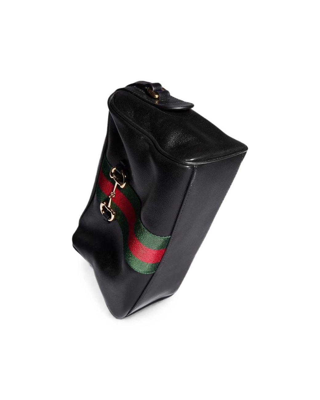 Gucci Black Horsebit Web Small Camera Bag