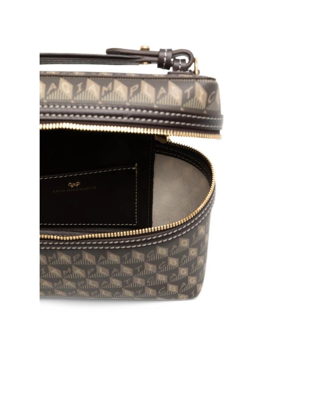 Anya Hindmarch Brown I Am A Plastic Bag Monogram-Print Tote Bag