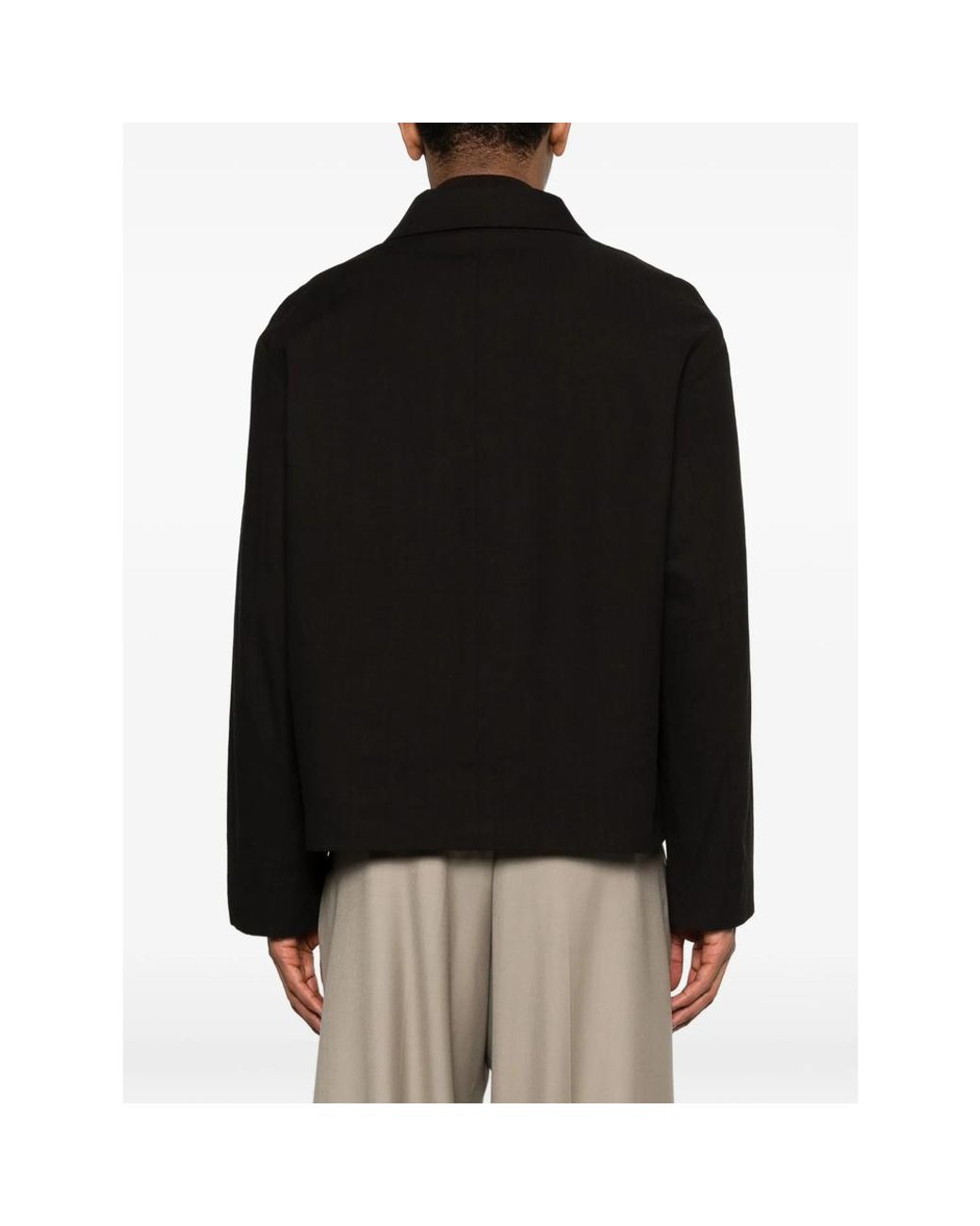 Studio Nicholson Black Buttoned Jacket for men
