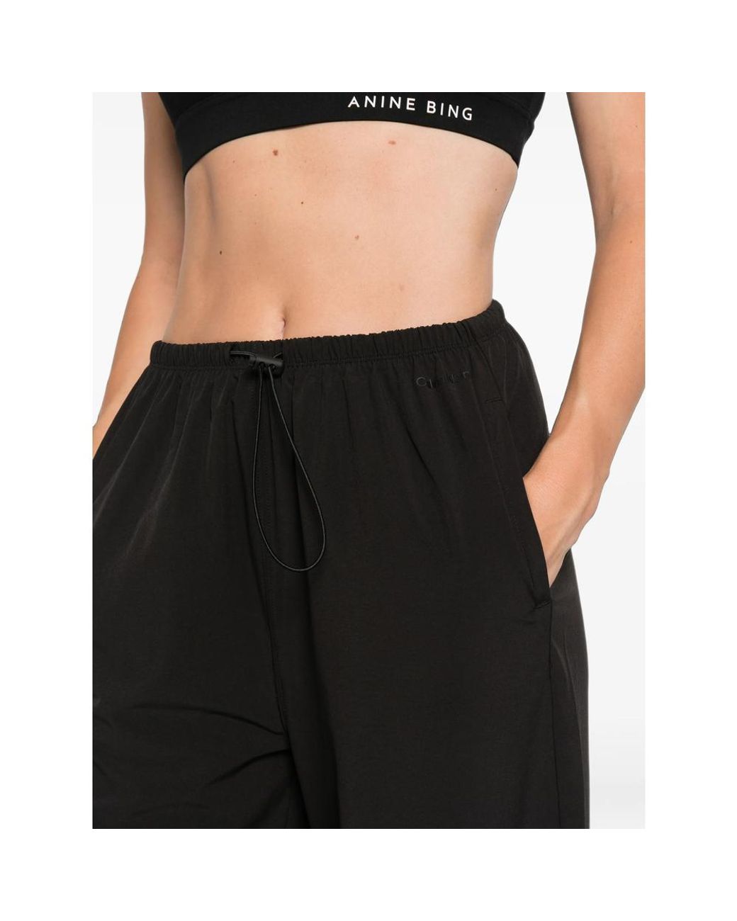 Calvin Klein Black Drawstring Track Pants