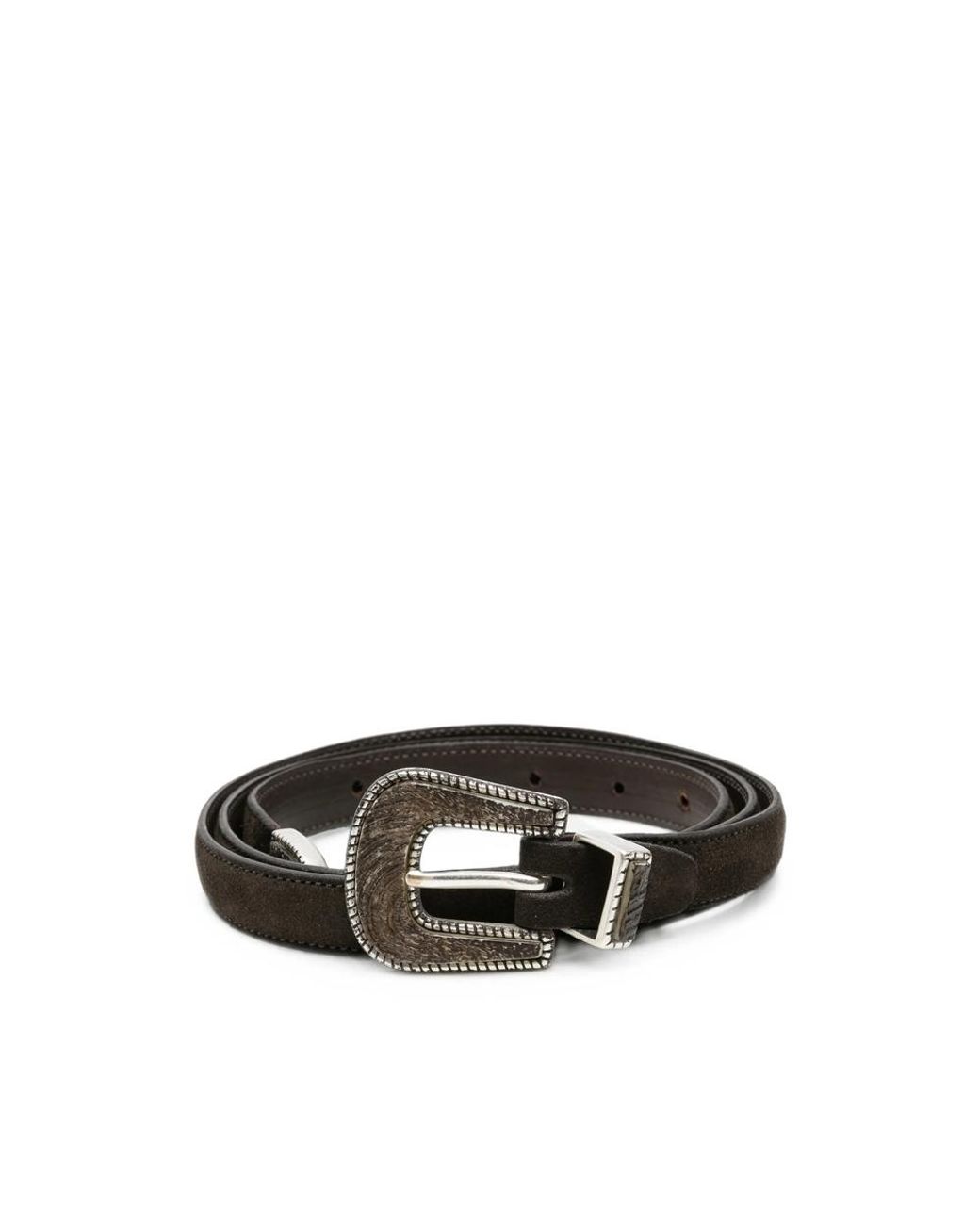 Eraldo Brown Buckle-Fastening Leather Belt for men