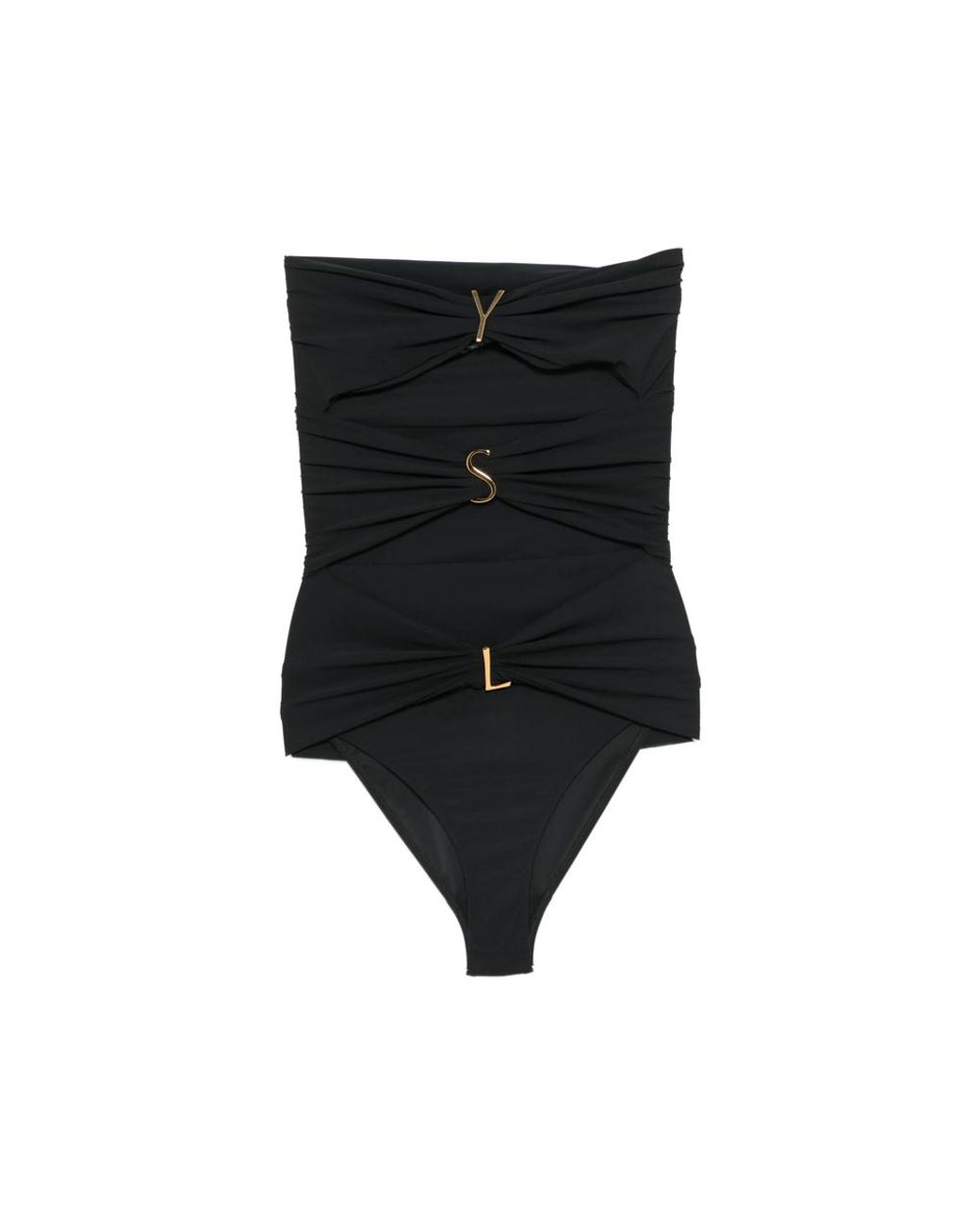Saint Laurent Black Beachwear