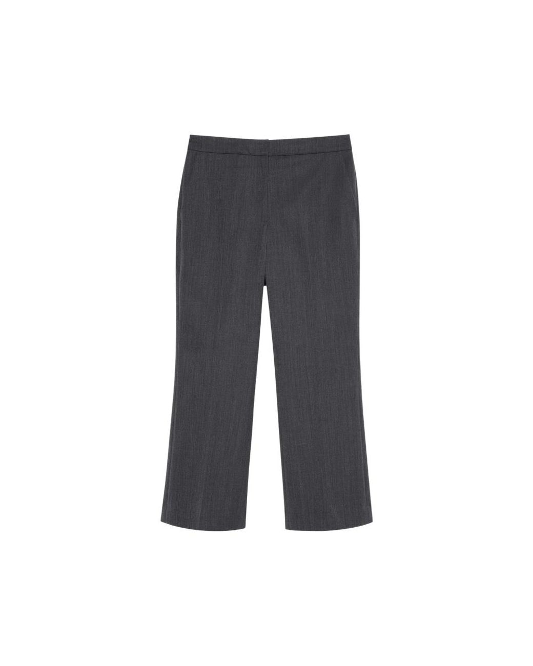 Calvin Klein Gray Straight-Leg Tailored Trousers