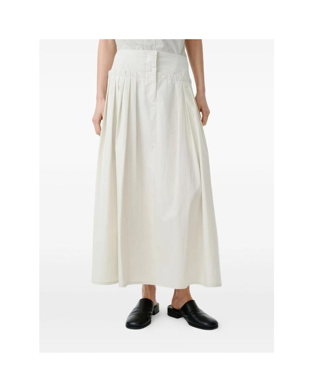 Studio Nicholson White Agat Skirt