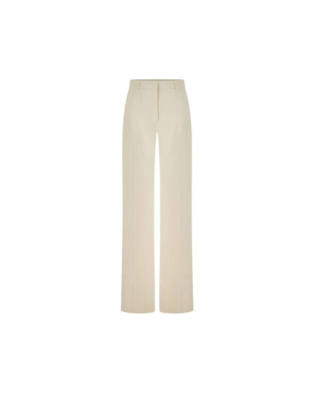 Fendi Natural Pressed-Crease Trousers