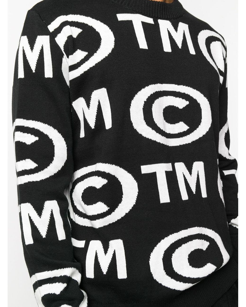 Market Ctm Intarsia Jumper in Black for 