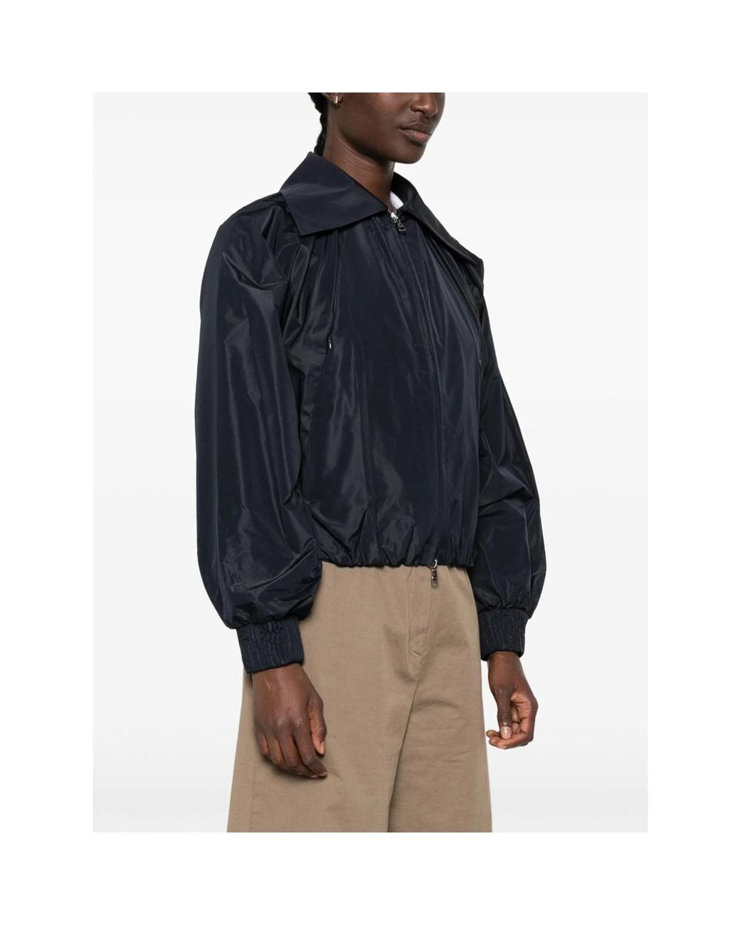 Patou Blue Zip-Fastening Long-Sleeve Jacket