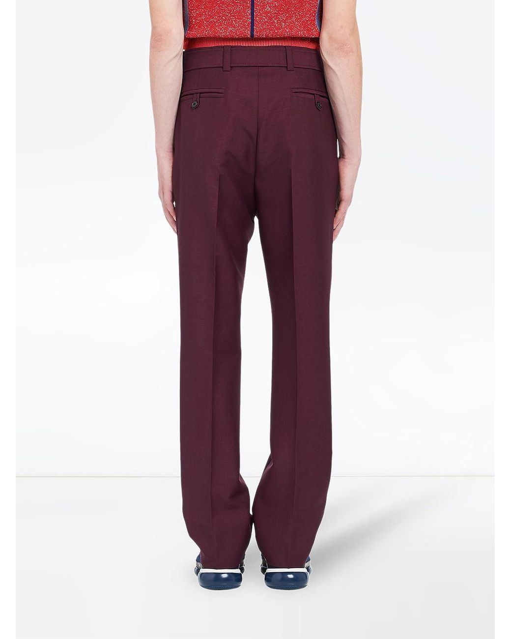 tailored bootcut trousers