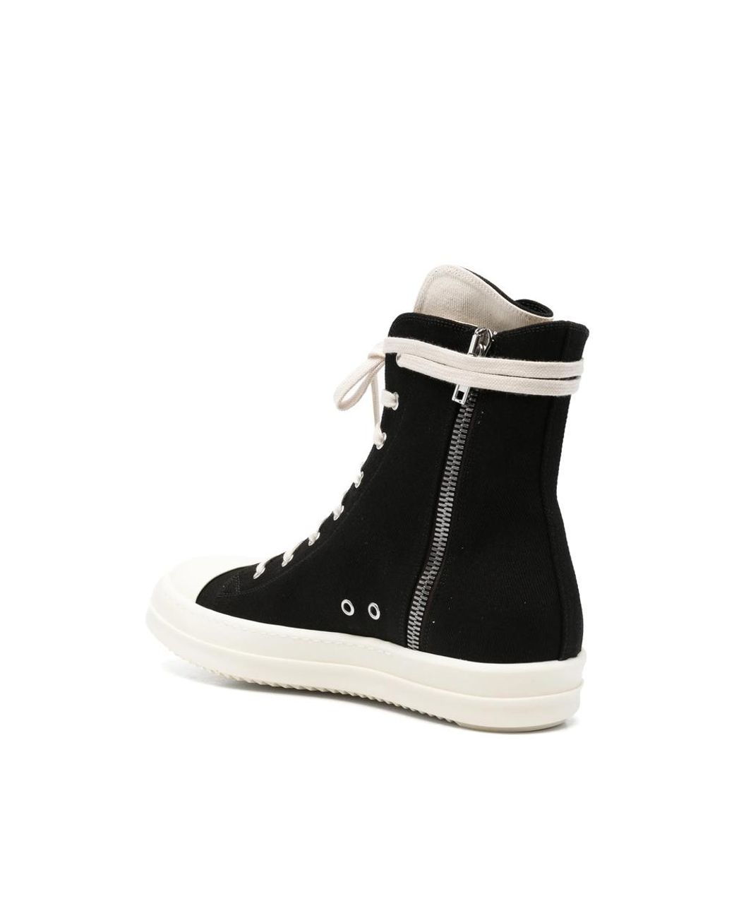 Rick Owens Black High-Top Sneakers for men