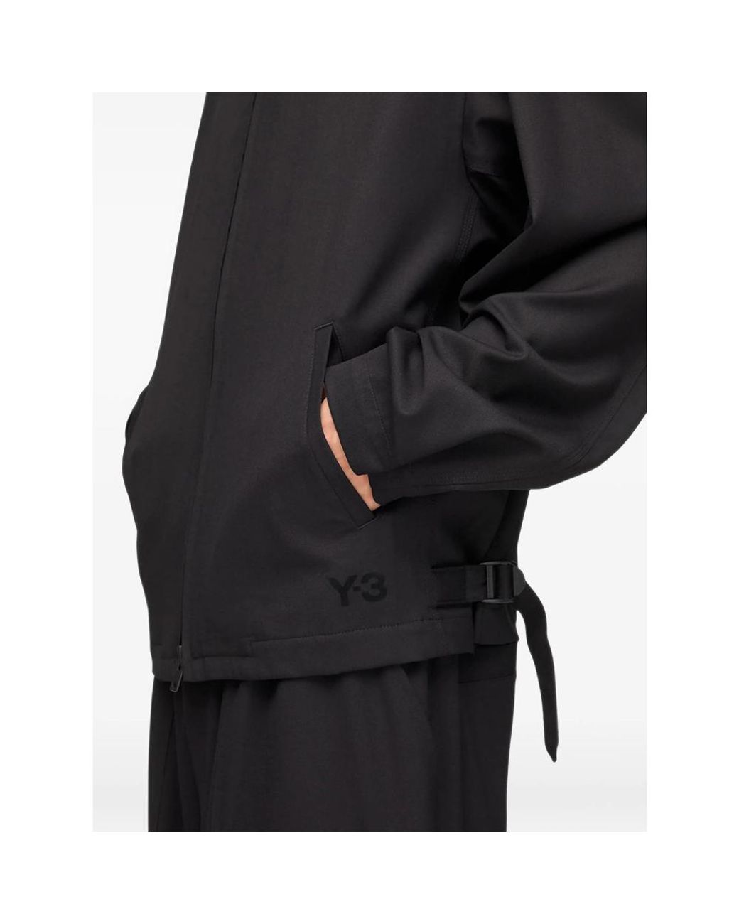 Y-3 Black Tailored Zip-Up Jacket for men
