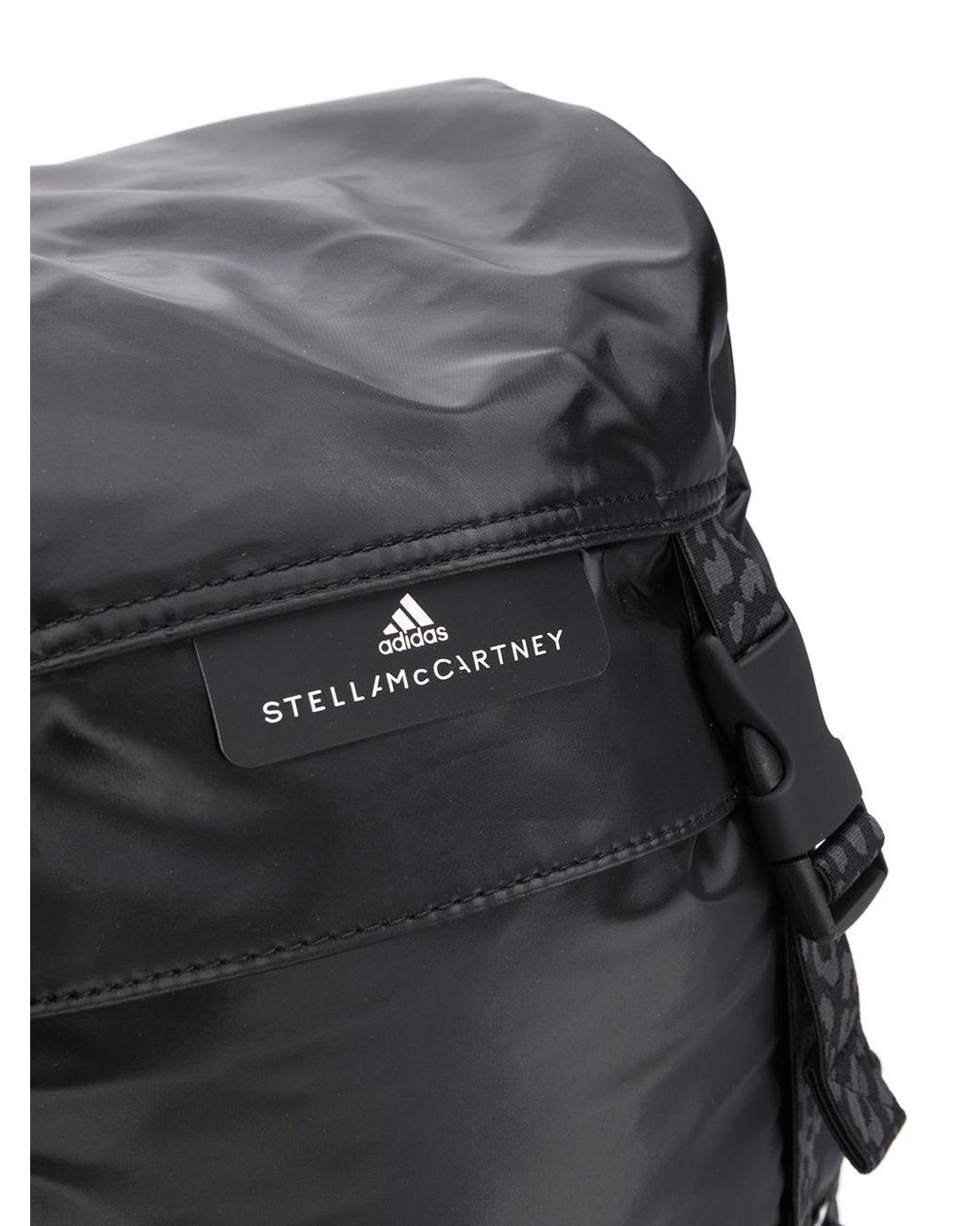 adidas By Stella McCartney Animal Print Detail Backpack in Black | Lyst