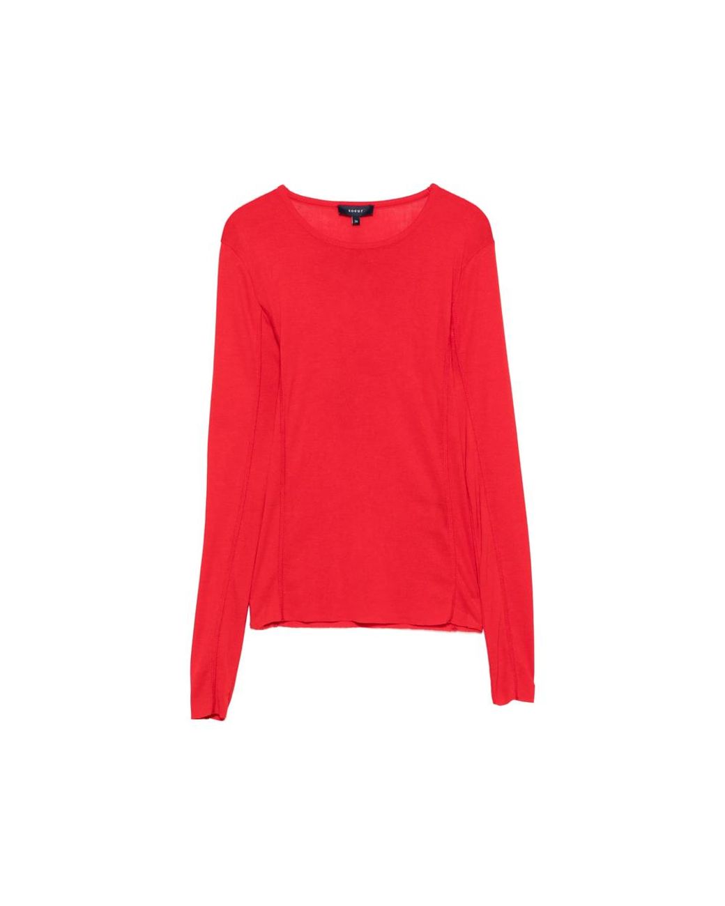 Soeur Red Lester Long-Sleeve Boat-Neck T-Shirt