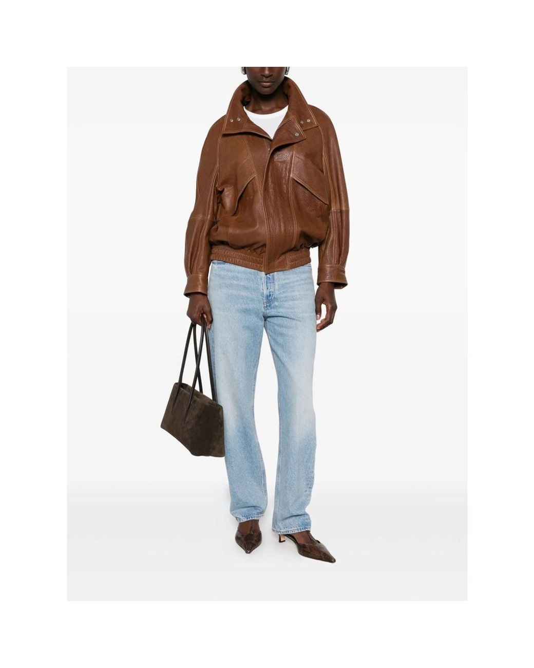 Agolde Blue Whiskered Faded Jeans