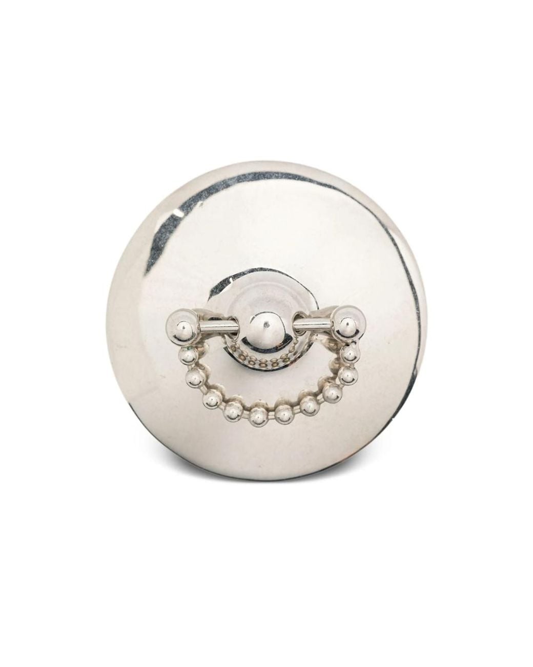 Panconesi Metallic Lamina Barbell Brooch