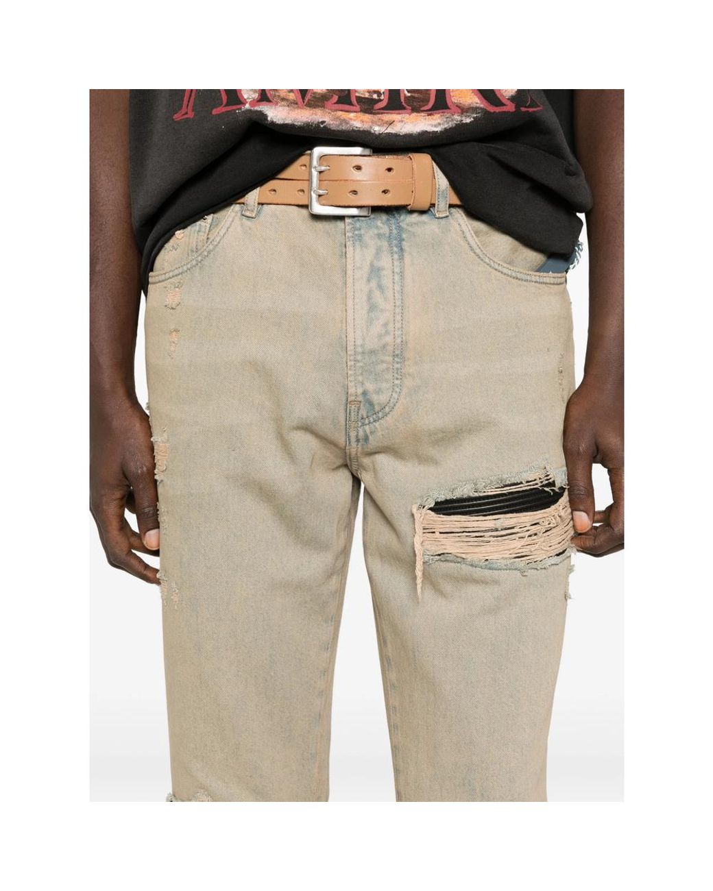 Amiri Natural Neutrals Denim for men