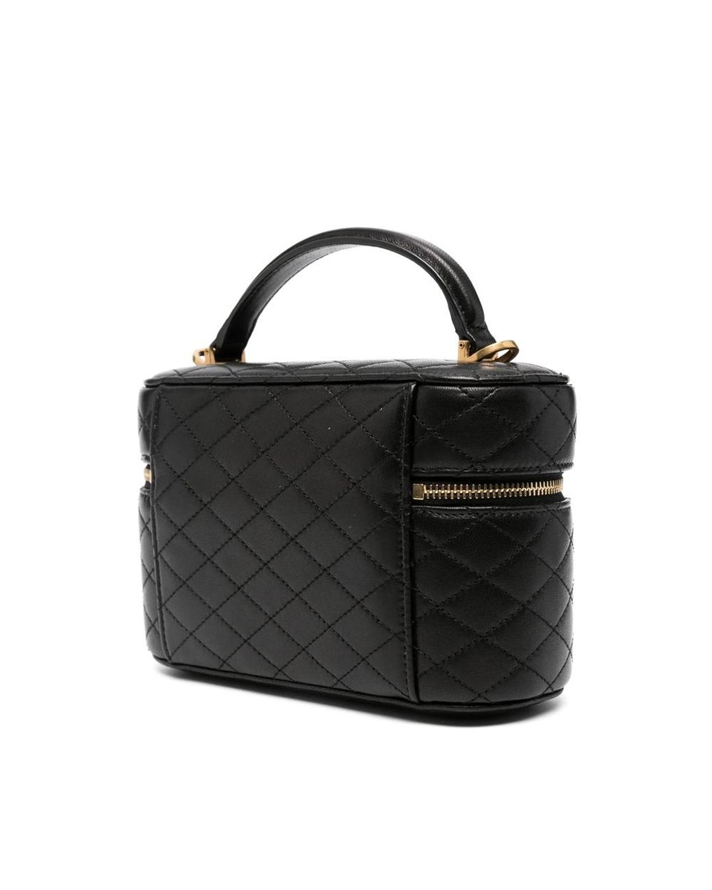 Saint Laurent Black Medium Gaby Quilted Leather Vanity Case Bag