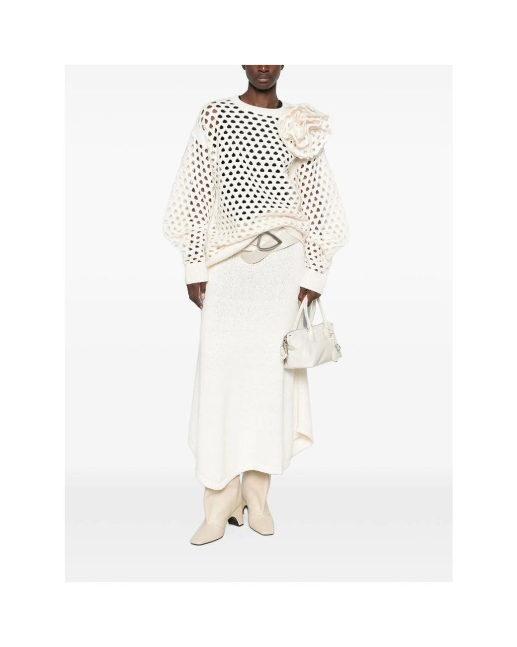 Blumarine Natural Knitwear