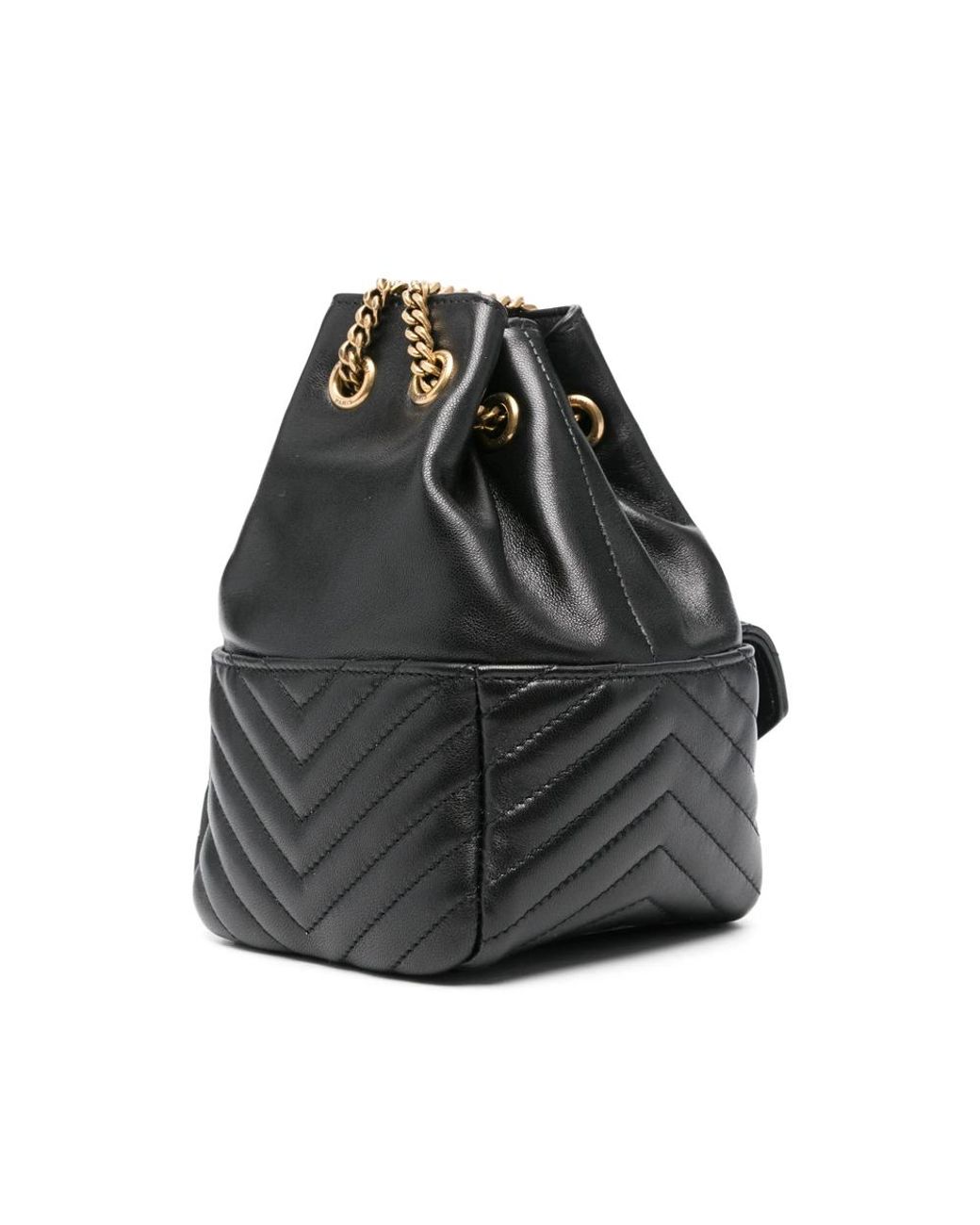 Saint Laurent Black Joe Quilted Backpack