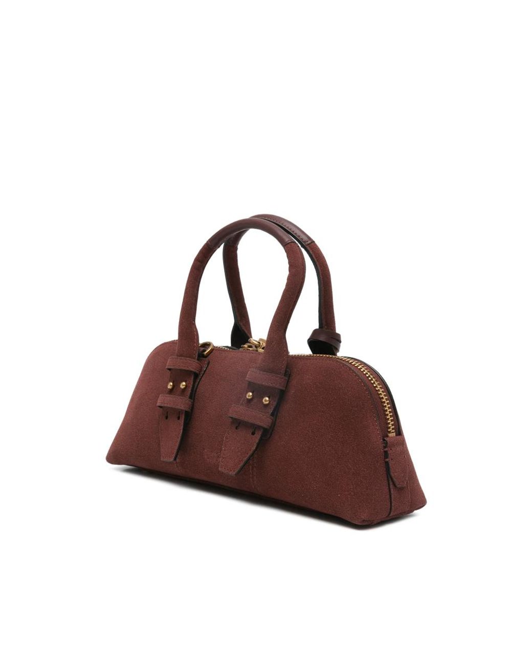 Pinko Brown Tote Bag With Padlock Detail