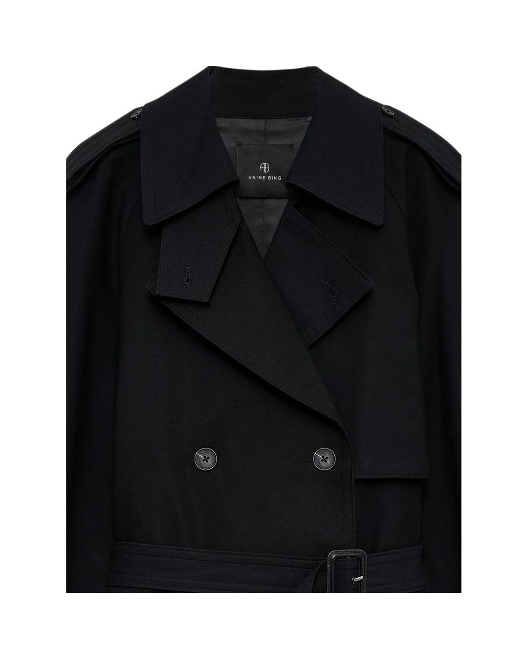 Anine Bing Black Trench Coats