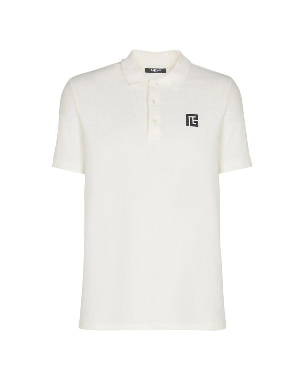 Balmain White Polo Shirts for men