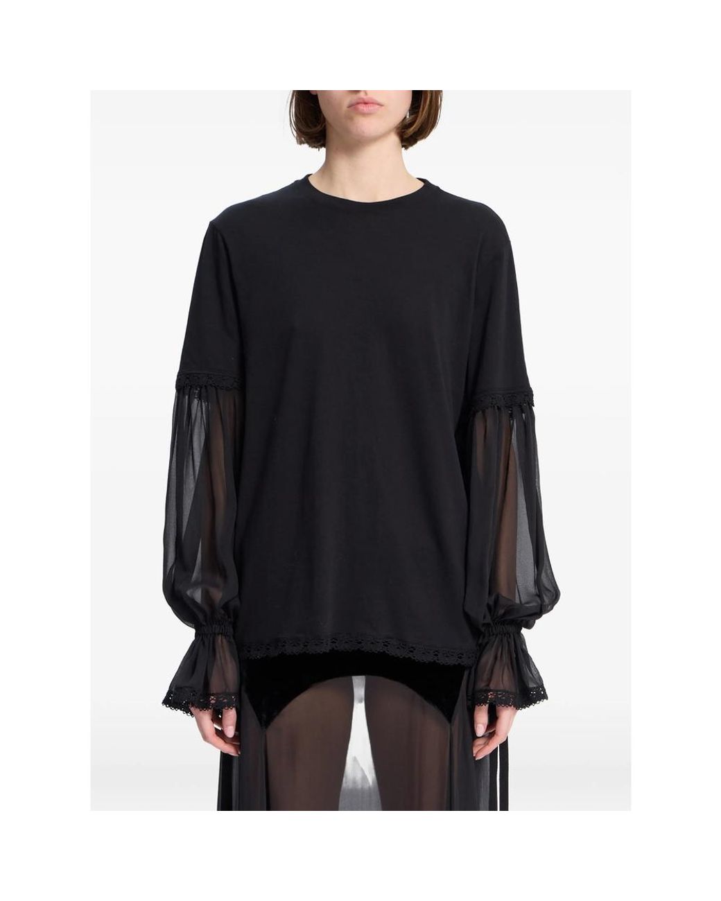 Ann Demeulemeester Black Tops