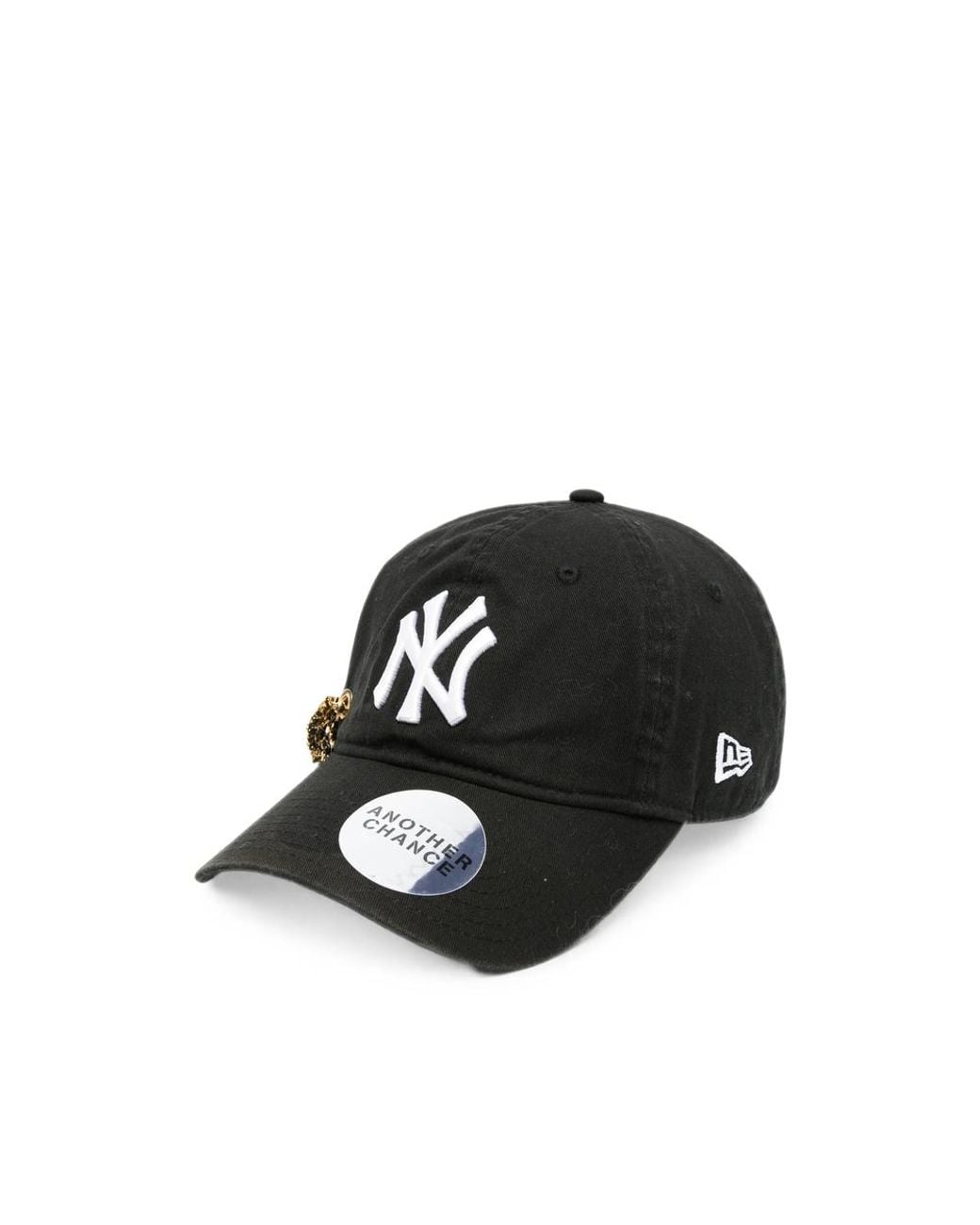 ANOTHER CHANCE Black Crystal-Embellished Logo-Embroidered Baseball Cap for men