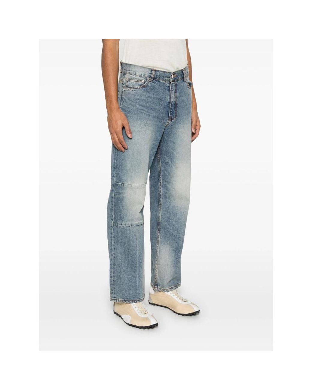 TONYWACK Blue Straight-Leg Jeans for men