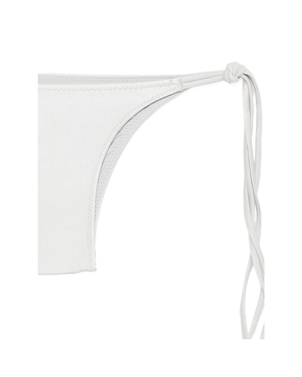 Frankie's Bikinis White X Jennie Mabel Side-Tie Bikini Bottoms
