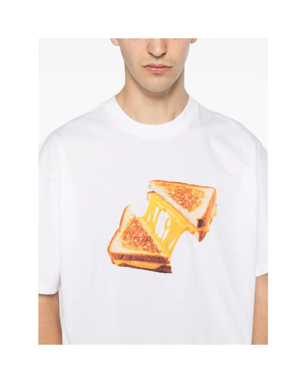 Carhartt White T-Shirt Crew Neck Cotton for men