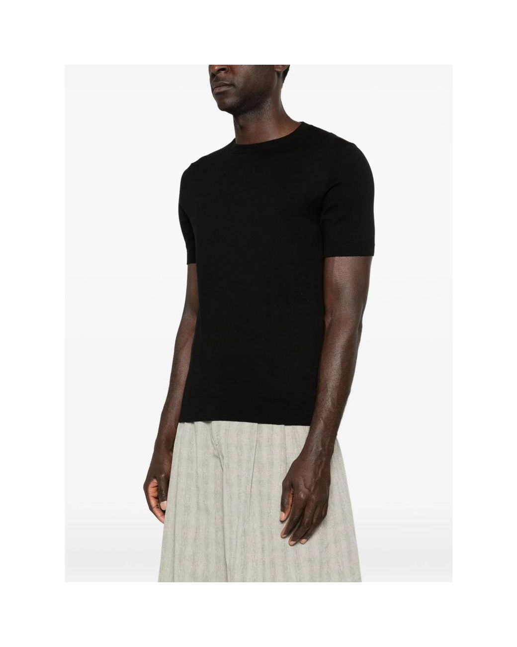 Eraldo Black Short-Sleeve T-Shirt for men